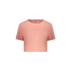 Guess vaqueros camiseta de Manga Corta para Mujer Rosa Logo