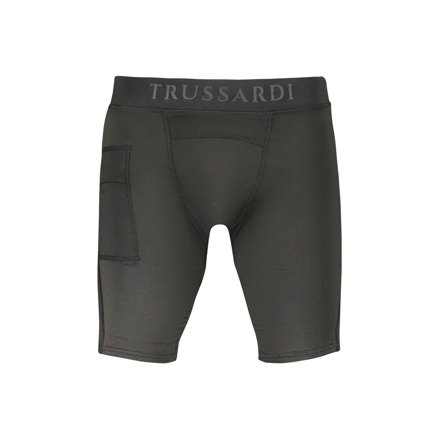Trussardi Pantaloni Leggins Uomo Nero Stampa Logo - foto prodotto