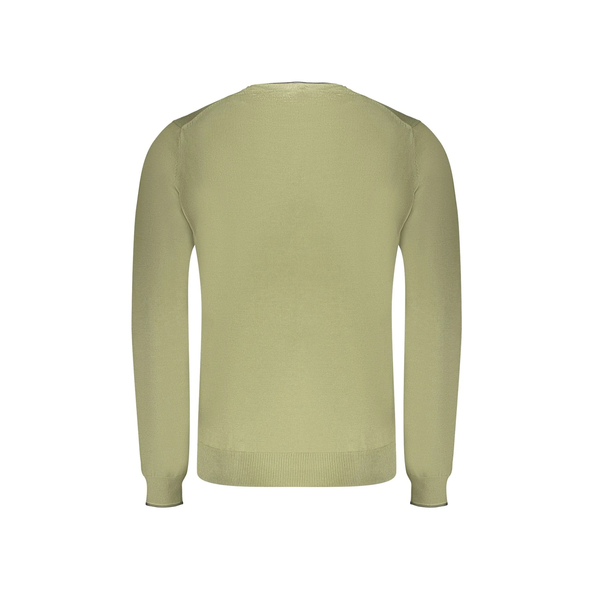 North Sails Maglia Uomo Verde Girocollo Maniche Lunghe Logo Maglie - vista 2