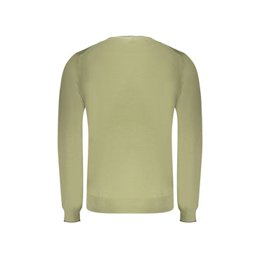 North Sails Maglia Uomo Verde Girocollo Maniche Lunghe Logo Maglie - vista 2