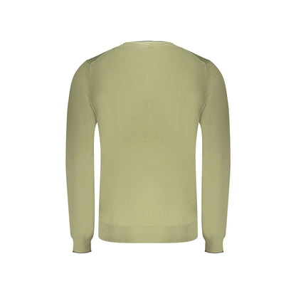 North Sails Maglia Uomo Verde Girocollo Maniche Lunghe Logo Maglie - vista 2