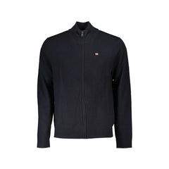 Napapijri Cardigan Homem Preto com Fecho de Correr Mangas Longas
