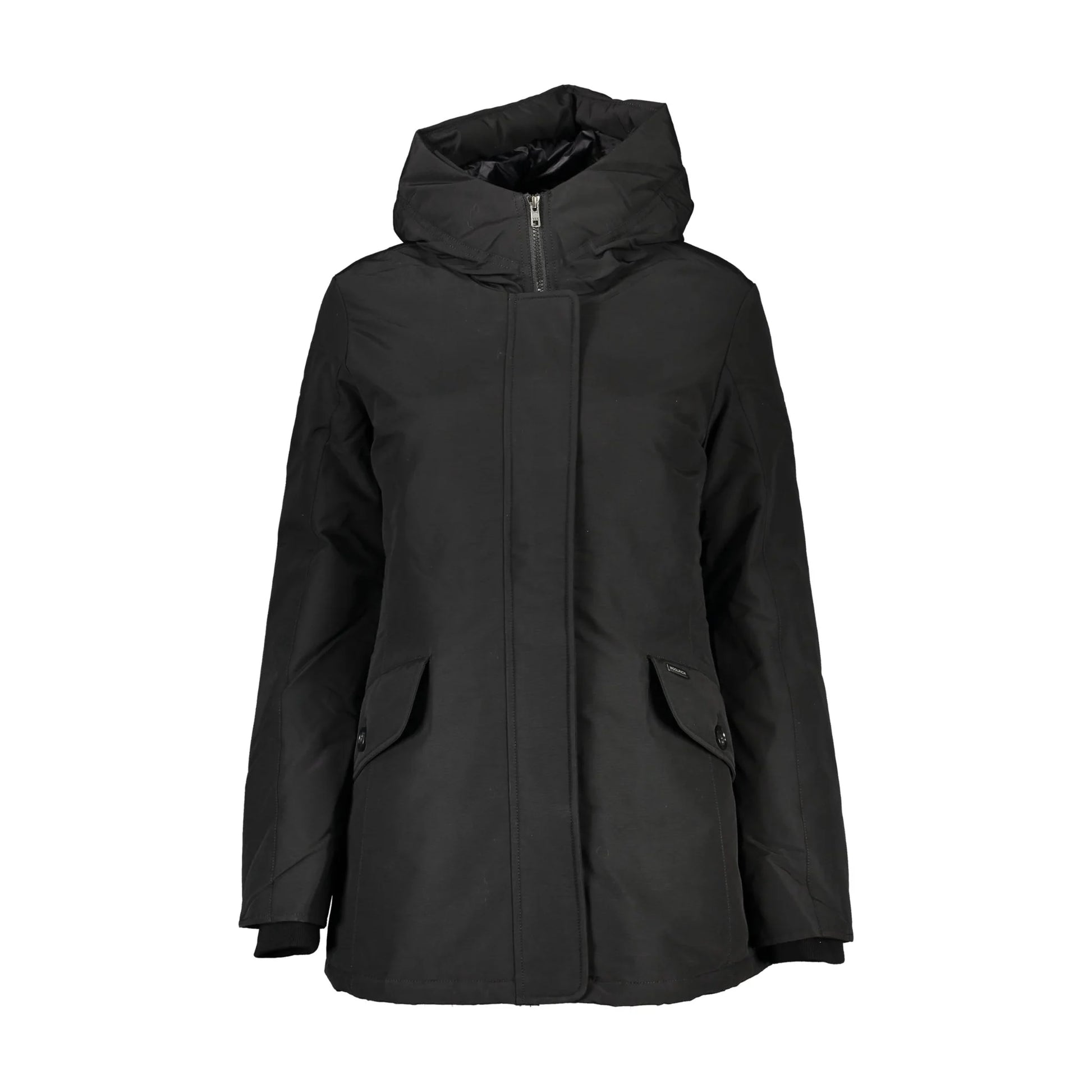 Woolrich Giubbotto Donna Nero con Cappuccio e Tasche Giubbotti e Giacche - foto prodotto