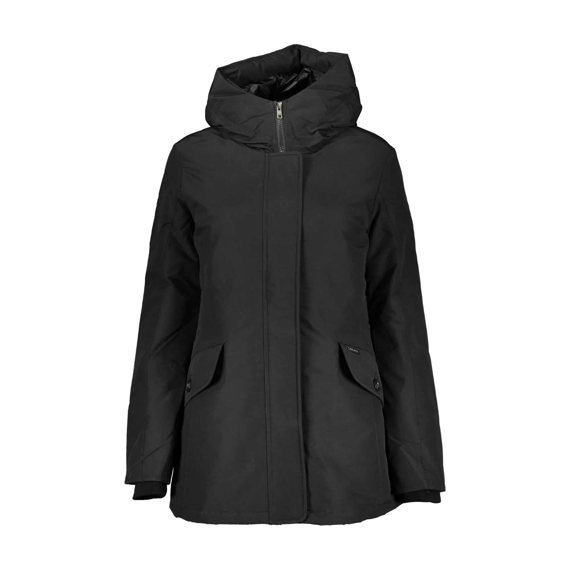 Woolrich Giubbotto Donna Nero con Cappuccio e Tasche Giubbotti e Giacche - foto prodotto