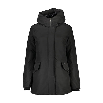 Woolrich Giubbotto Donna Nero con Cappuccio e Tasche Giubbotti e Giacche - foto prodotto