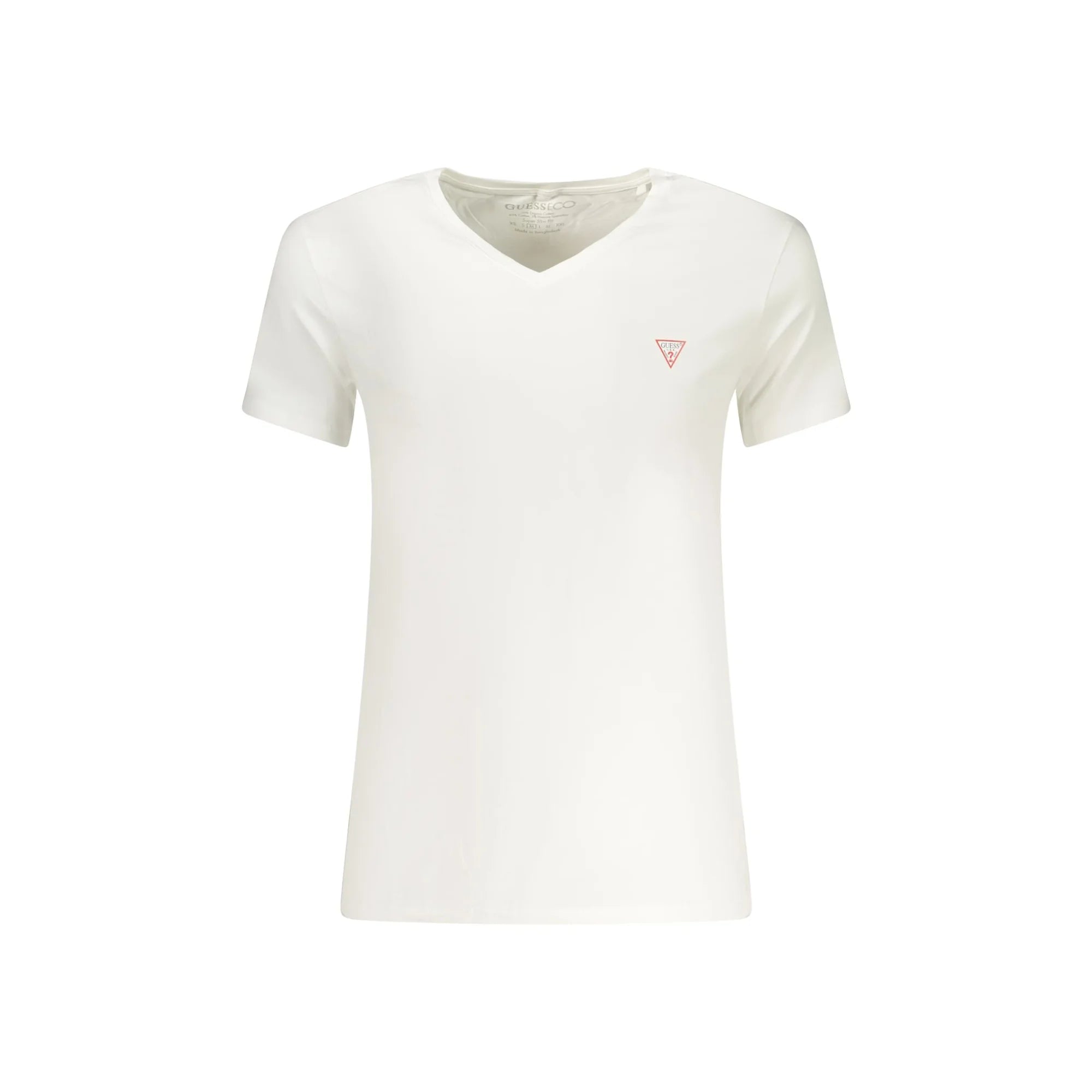 GUESS JEANS T-SHIRT MANICHE CORTE UOMO BIANCO