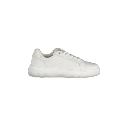 CALVIN KLEIN Scarpe Sneakers Donna Bianche con Dettagli Logo Bianco - foto prodotto