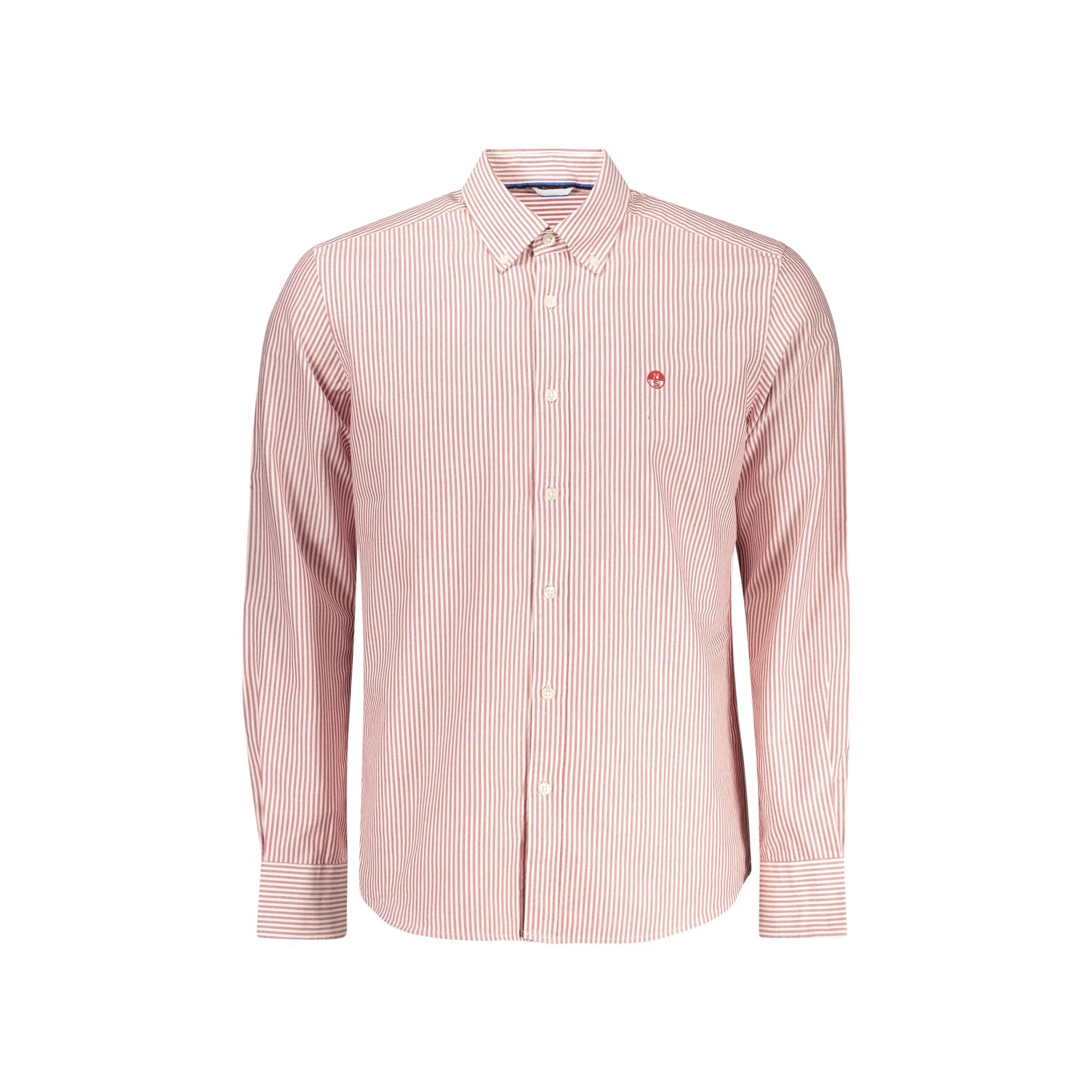 North Sails Camicia Maniche Lunghe Uomo Rosa Ricamo Camicie - foto prodotto
