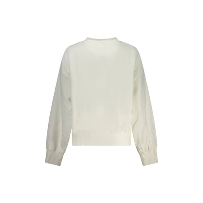 Pepe Jeans Felpa Maniche Lunghe Donna Bianca Ricamo Felpe bianco - vista 2
