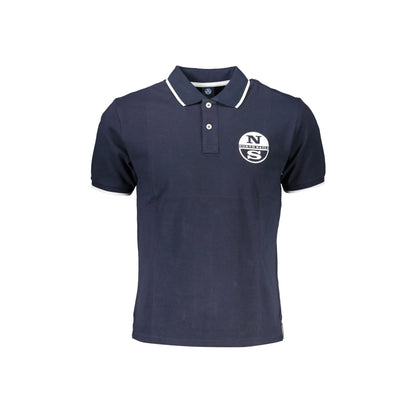North Sails Polo Maniche Corte Uomo Blu Stampa Logo - foto prodotto