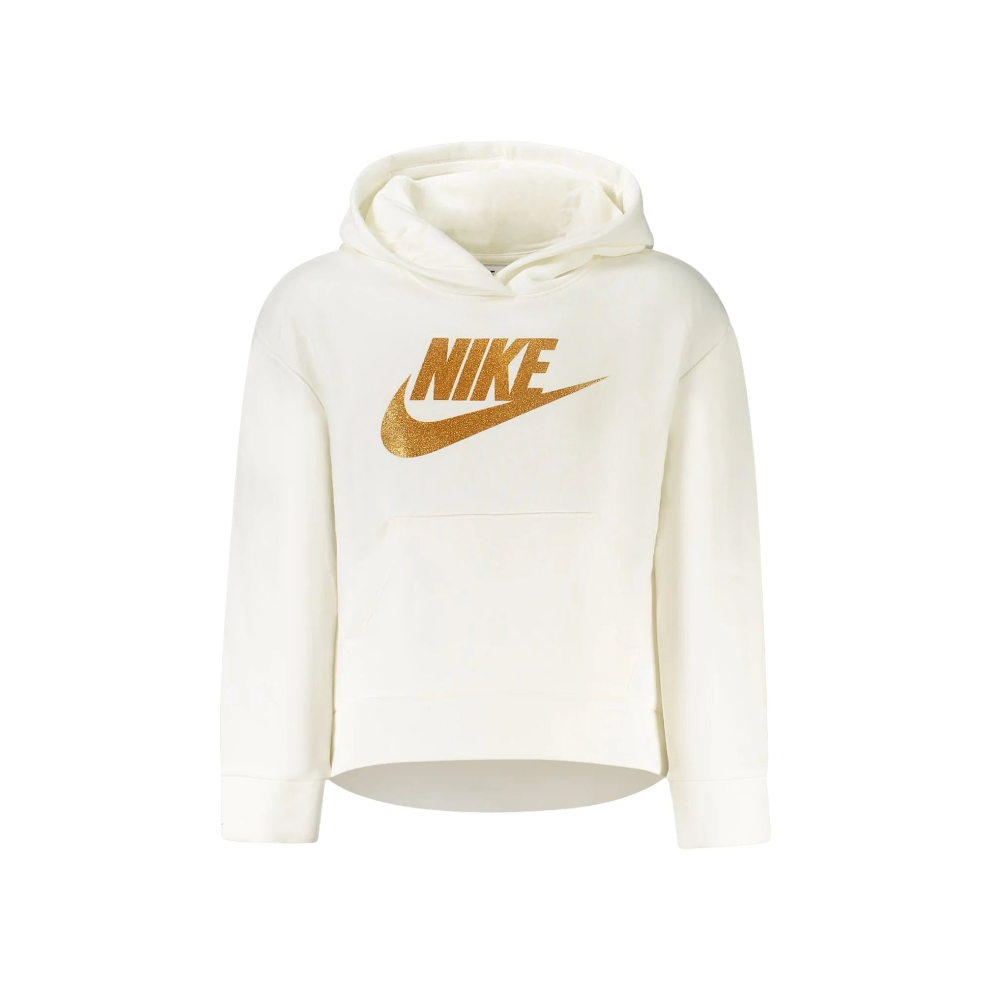 Nike Felpa Maniche Lunghe Unisex Bianca Stampa Logo Felpe Bianco - foto prodotto