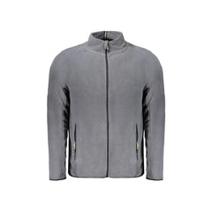 Norway 1963 Felpa Uomo Grigia in Pile con Zip e Logo