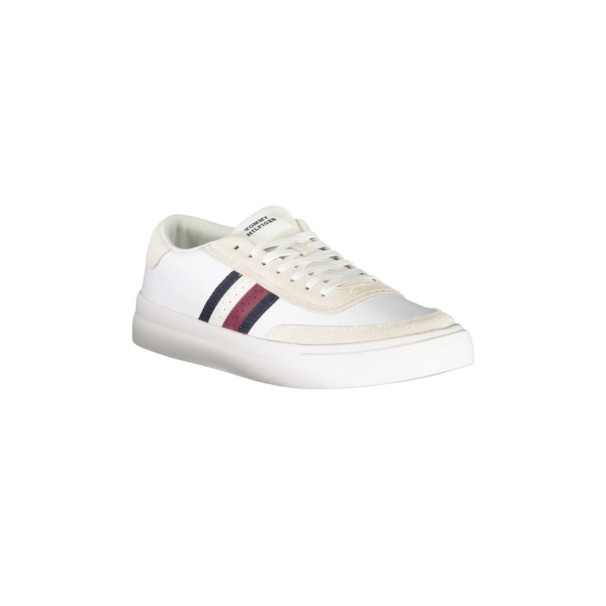 TOMMY HILFIGER Scarpe Sneakers Uomo Bianche con Dettagli a Contrasto bianco - vista 2