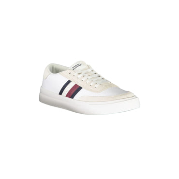 TOMMY HILFIGER Scarpe Sneakers Uomo Bianche con Dettagli a Contrasto bianco - vista 2