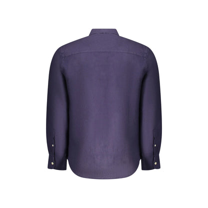 North Sails Camicia Maniche Lunghe Uomo Blu Ricamo Camicie - vista 2
