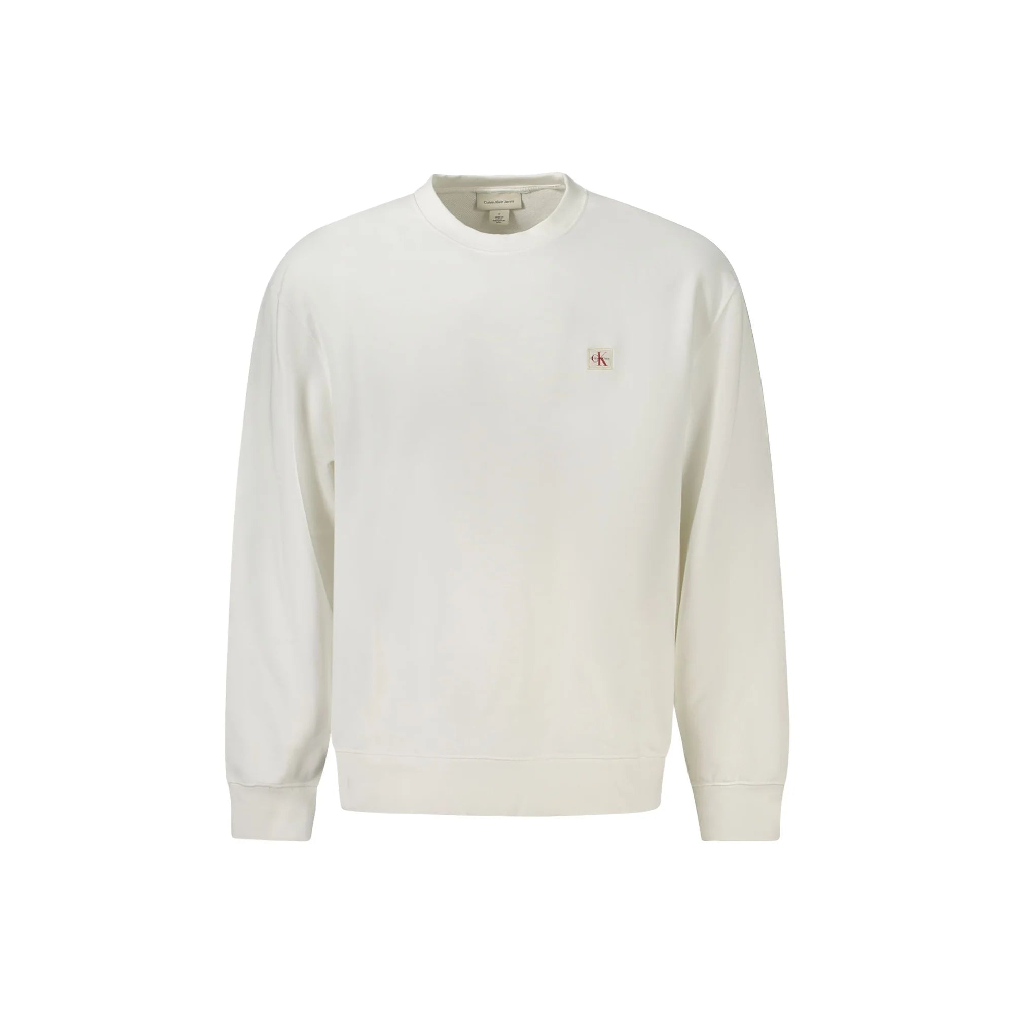 CALVIN KLEIN FELPA SENZA ZIP UOMO BIANCO