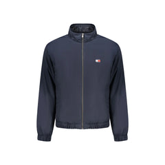 Tommy Hilfiger Μπουφάν Ανδρικό Μπλε με Φερμουάρ Εφαρμογή Λογότυπο