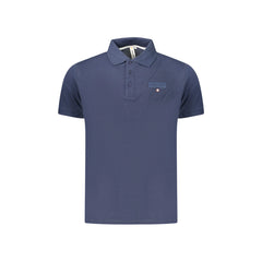 Accademia Militare Polo Maniche Corte Uomo Blu Stampa Logo