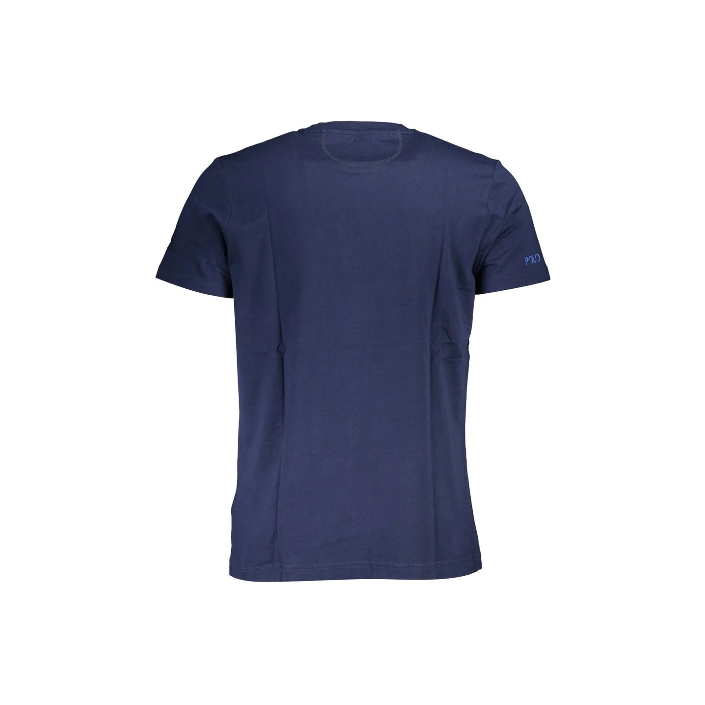 La Martina T-Shirt Maniche Corte Uomo Blu Ricamo - vista 2