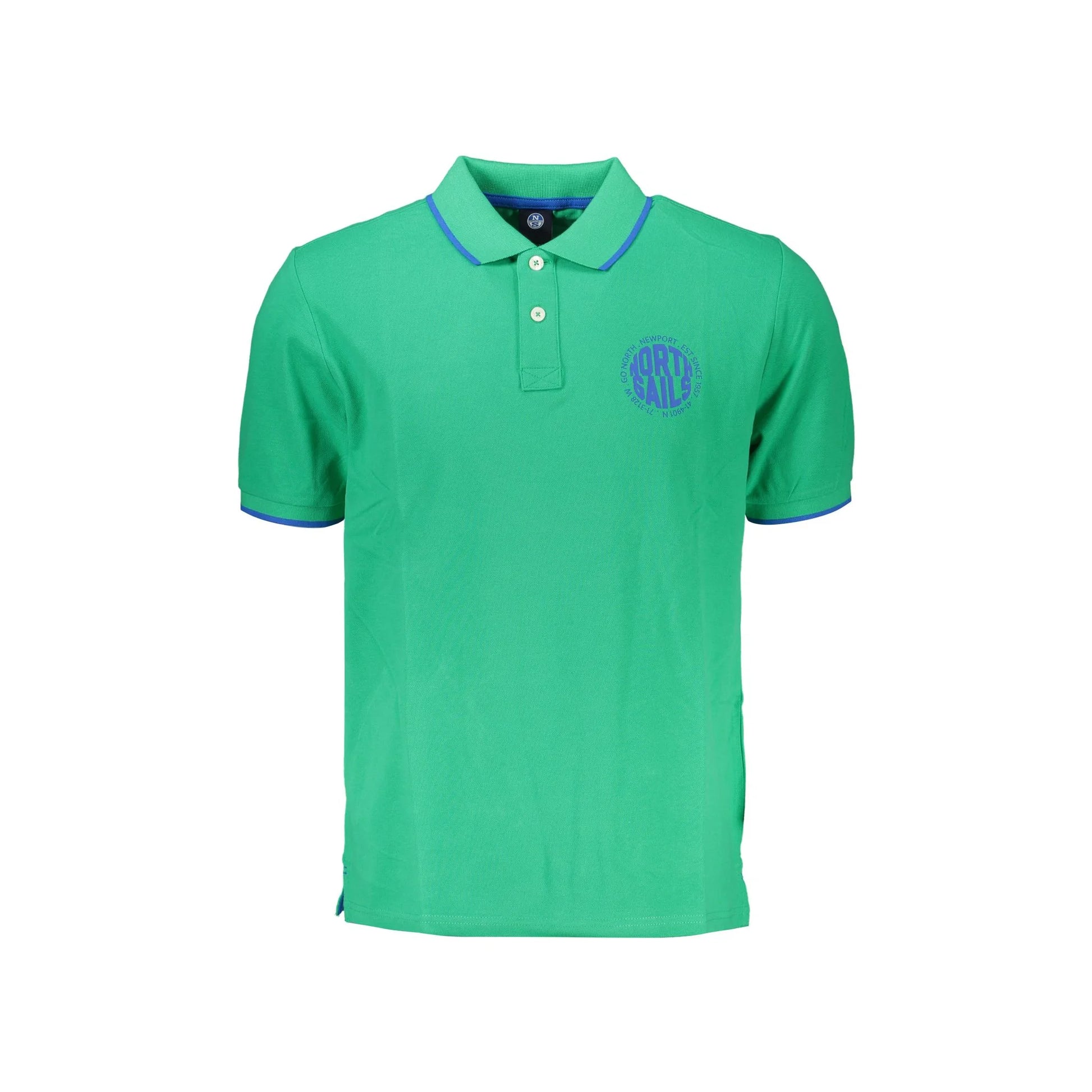 North Sails Polo Maniche Corte Uomo Verde Stampa - foto prodotto