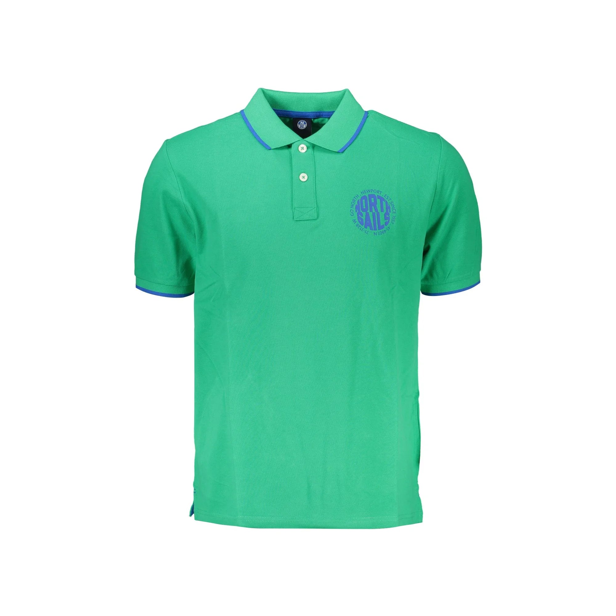 NORTH SAILS POLO MANICHE CORTE UOMO VERDE