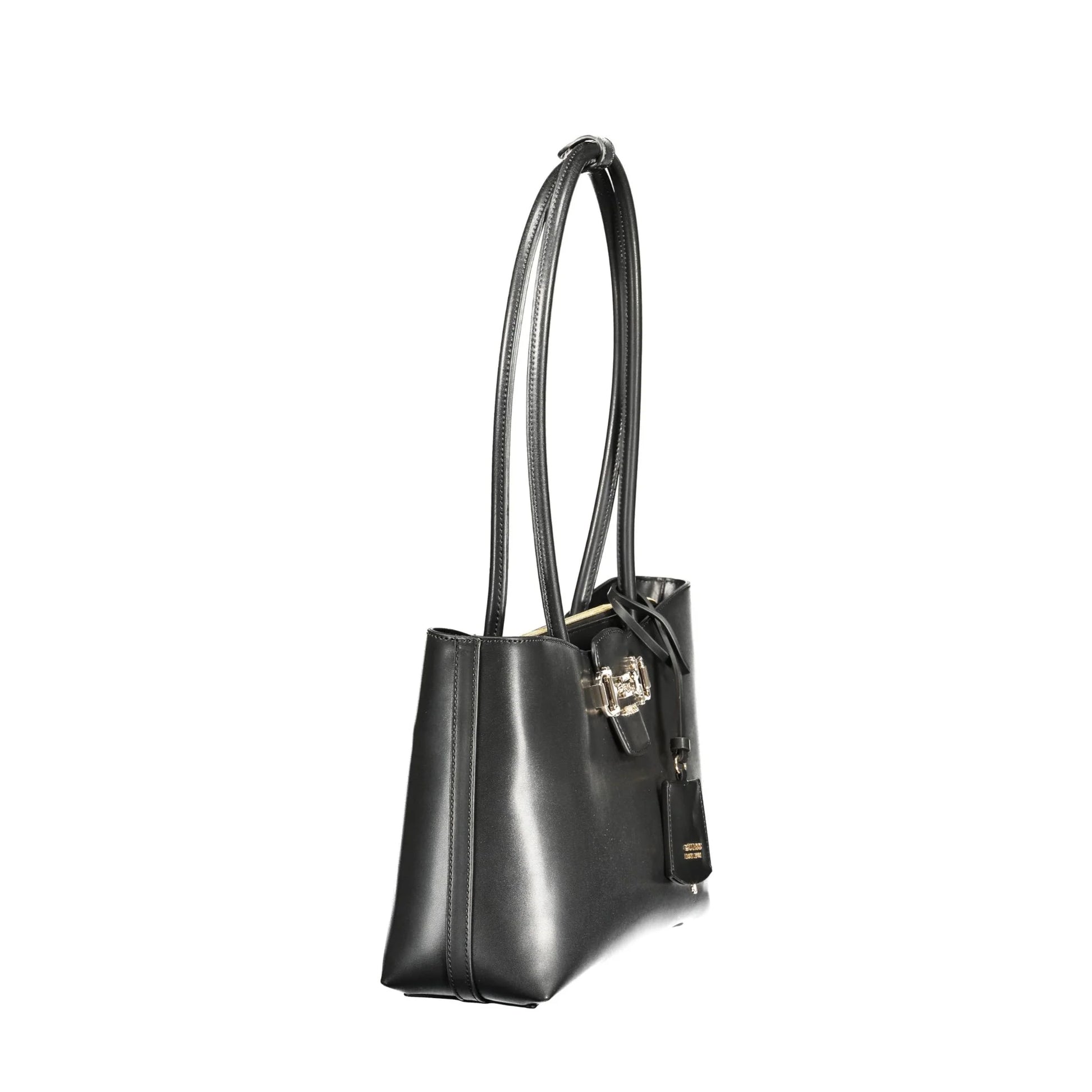 Guess Jeans Borsa a Spalla Donna Nera Logo Borse nero - vista 3