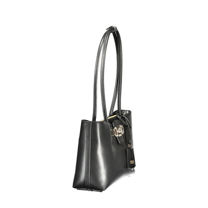 Guess Jeans Borsa a Spalla Donna Nera Logo Borse nero - vista 3