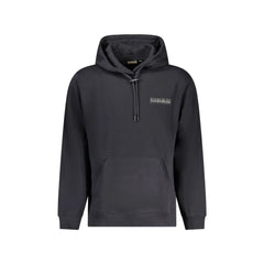 Napapijri Felpa Maniche Lunghe Senza Zip Uomo Nera Stampa