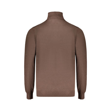 Norway 1963 Maglia Uomo Marrone Dolcevita con Ricamo e Logo Maglie - vista 2