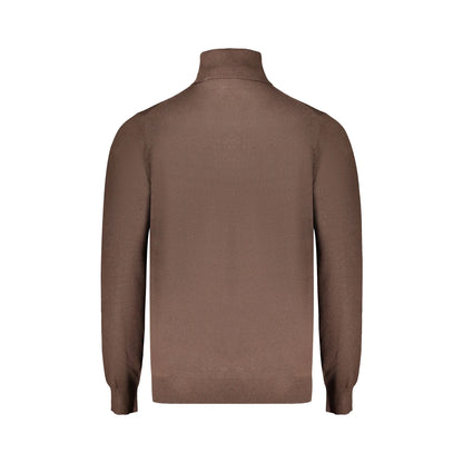 Norway 1963 Maglia Uomo Marrone Dolcevita con Ricamo e Logo Maglie - vista 2