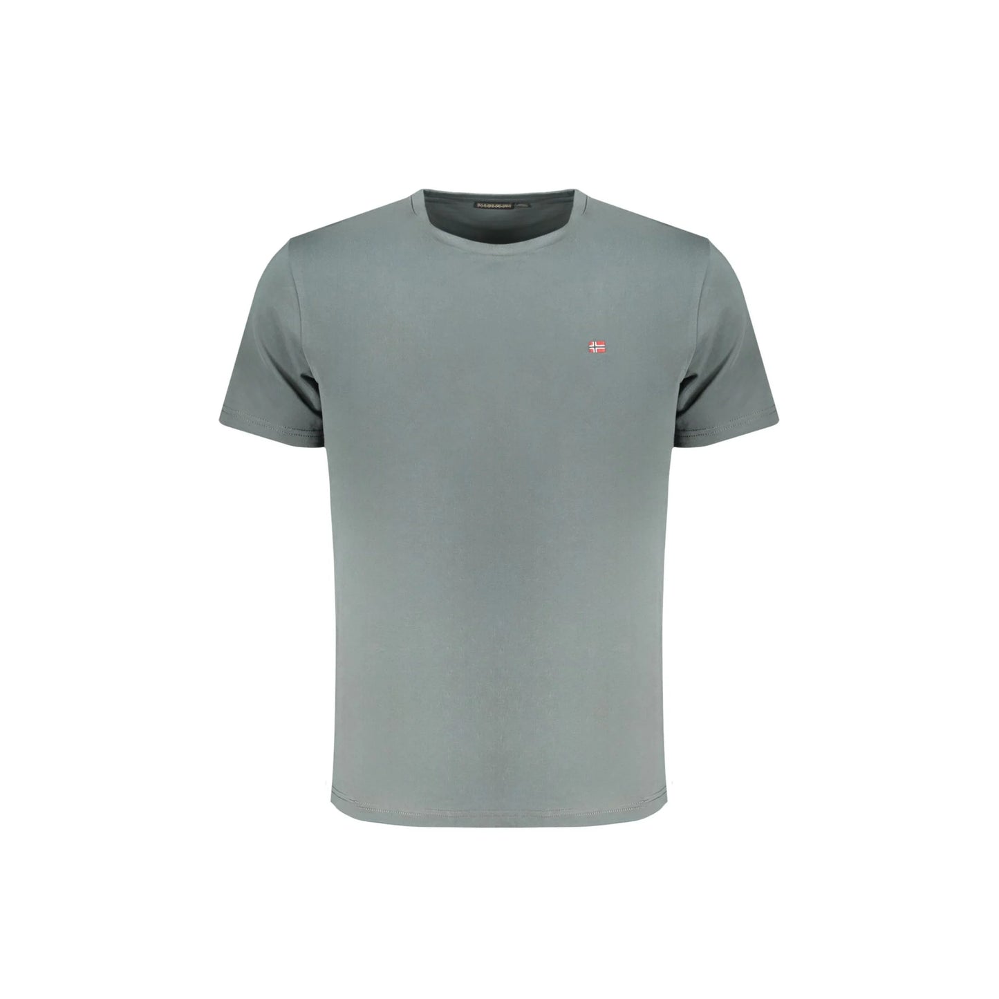 Napapijri T-Shirt Maniche Corte Uomo Verde Ricamo - foto prodotto