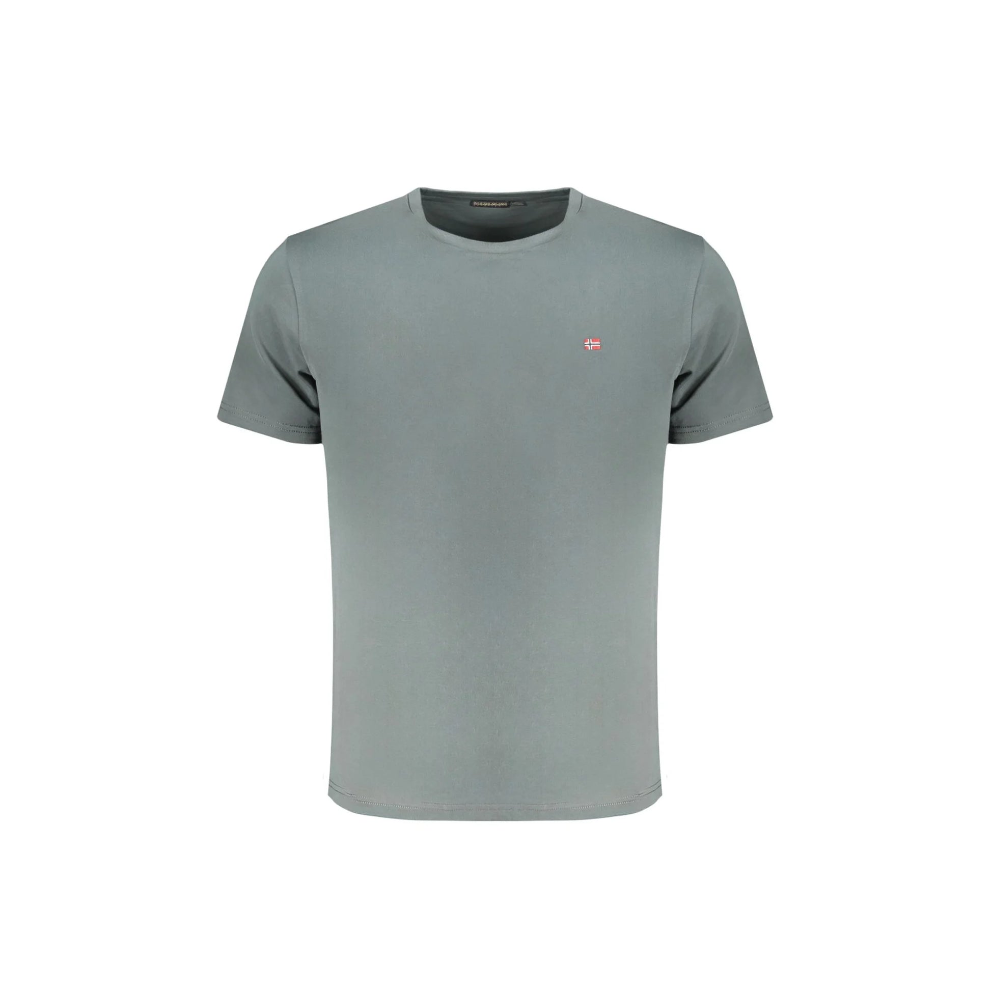 Napapijri T-Shirt Maniche Corte Uomo Verde Ricamo - foto prodotto