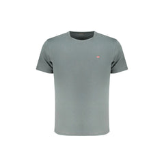 Napapijri T-Shirt Maniche Corte Uomo Verde Ricamo