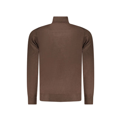 Norway 1963 Maglione Uomo Marrone Ricamo Maglie - vista 2