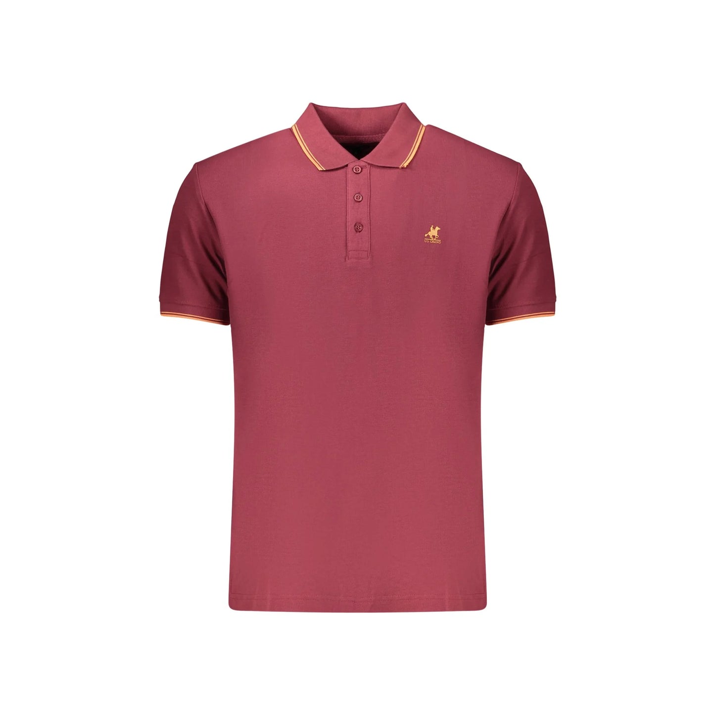 U.S. GRAND POLO MANICHE CORTE UOMO ROSSO