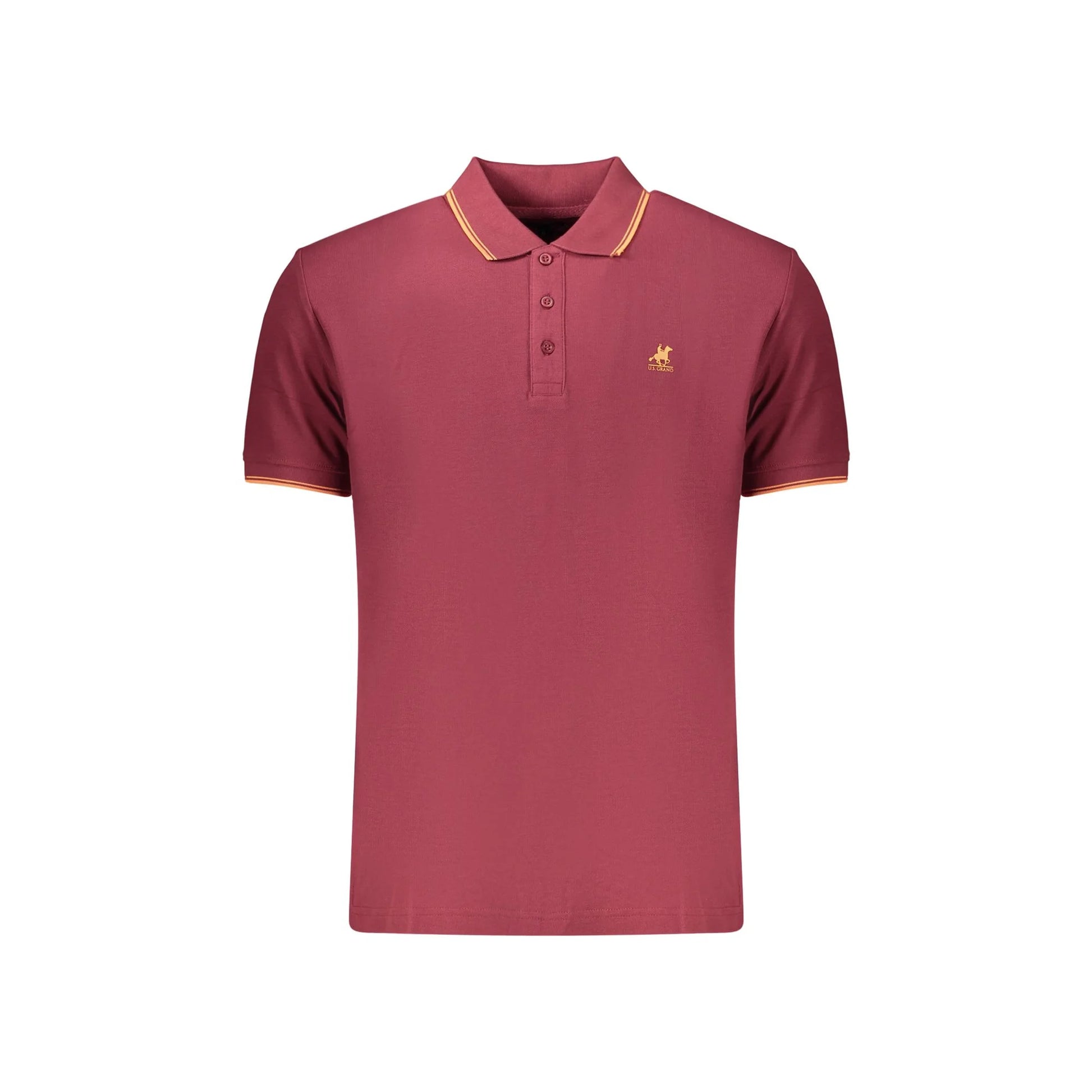 U.S. GRAND POLO MANICHE CORTE UOMO ROSSO