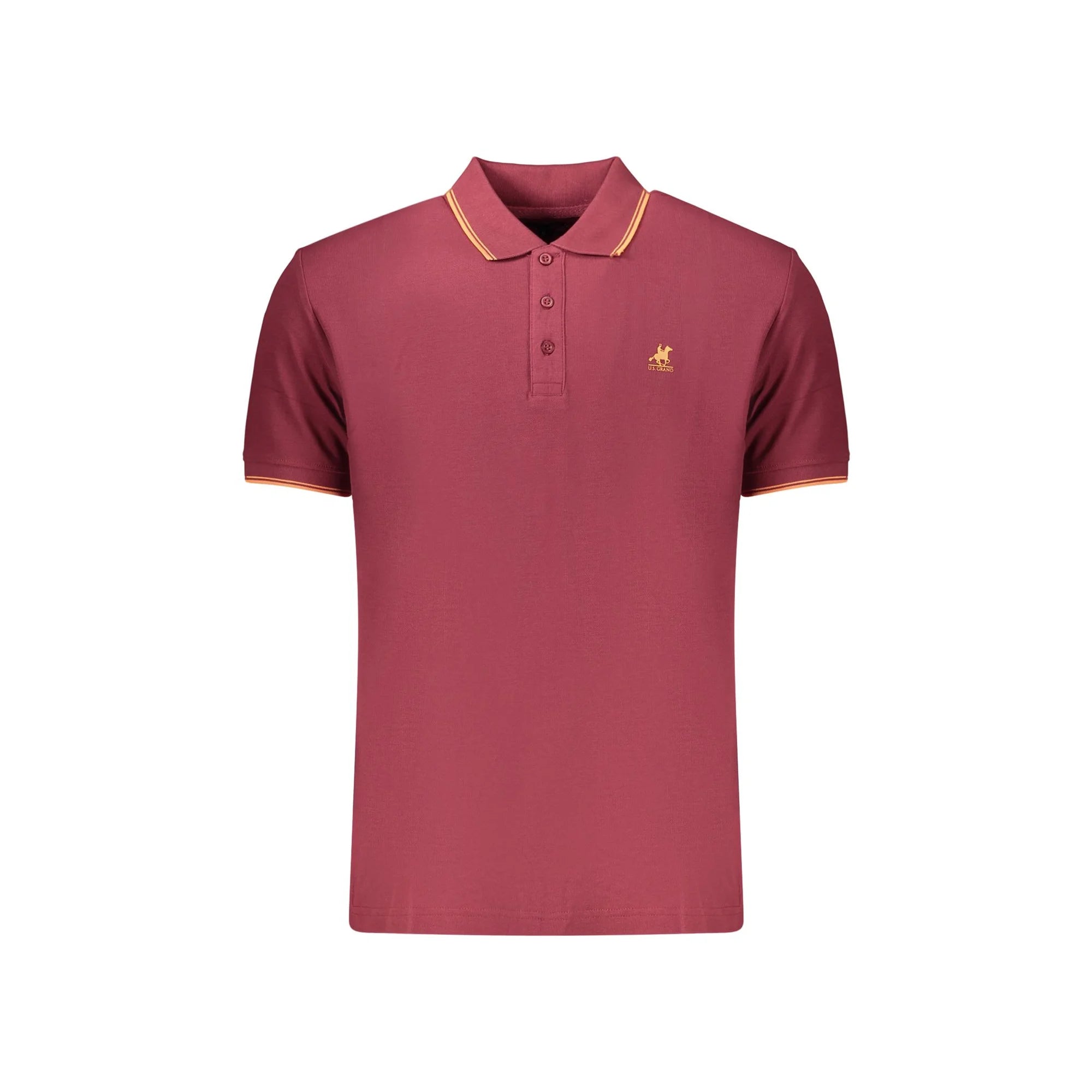 U.S. GRAND POLO MANICHE CORTE UOMO ROSSO