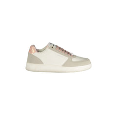 Gas White Logo Print Sneakers for Women