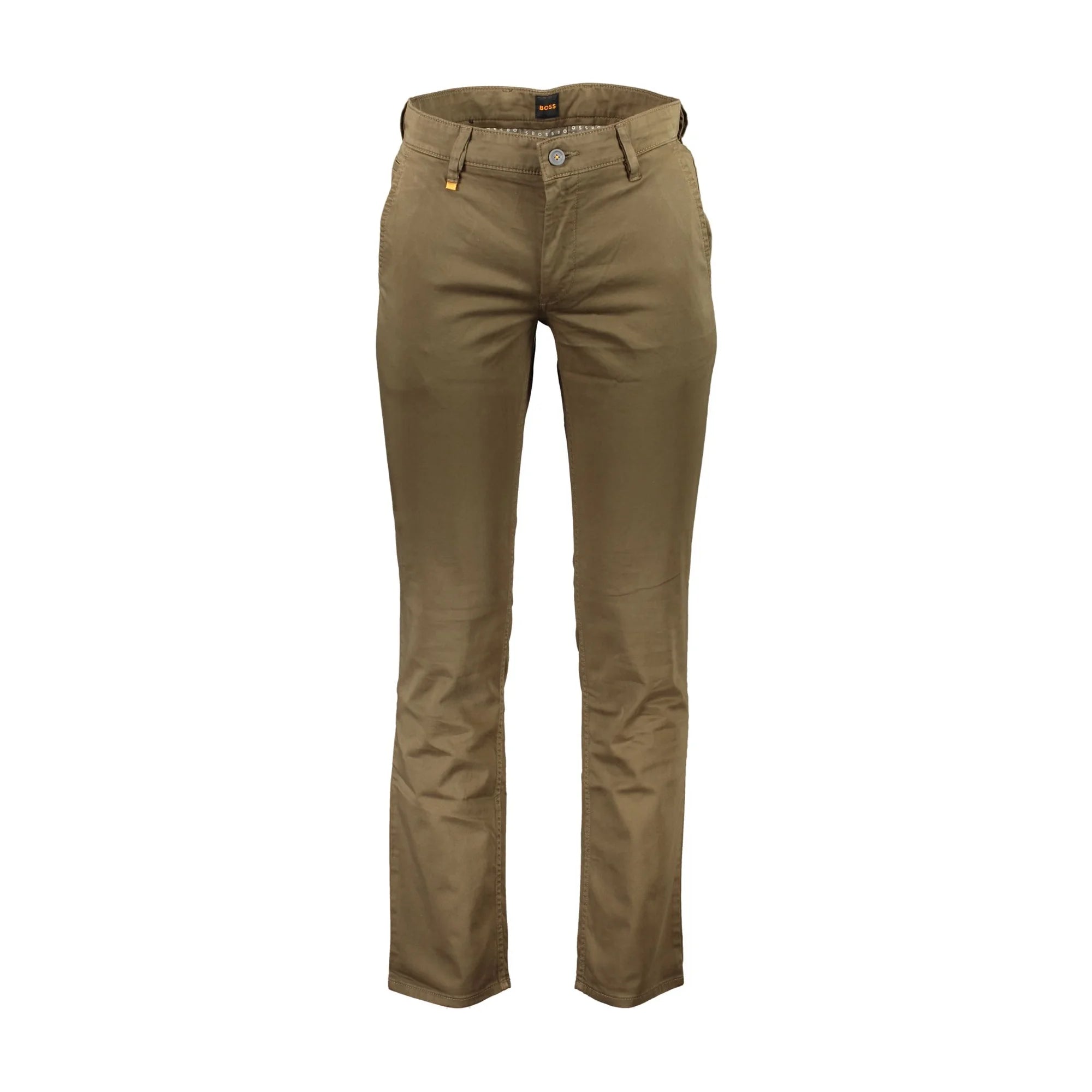 Boss Pantaloni Uomo Marrone Slim Fit 5 Tasche Logo - foto prodotto