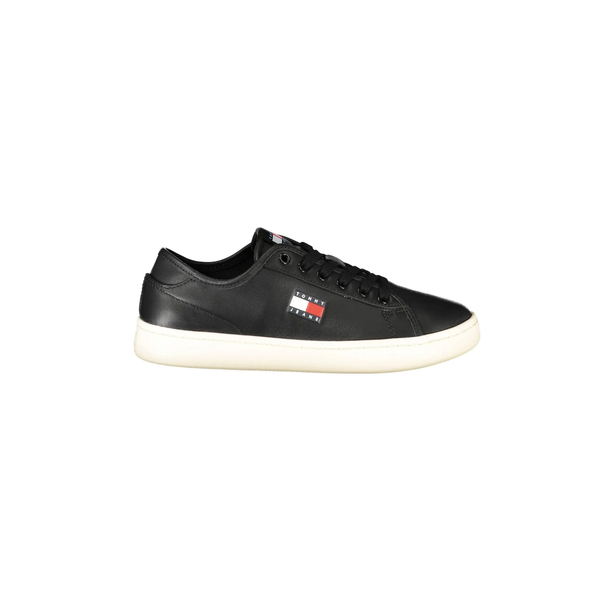 TOMMY HILFIGER Sneakers Donna Nere con Lacci e Dettagli a Contrasto Nero - foto prodotto