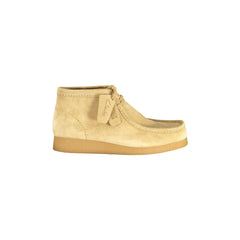 Clarks Sneakers Uomo Beige Pelle Scamosciata Logo