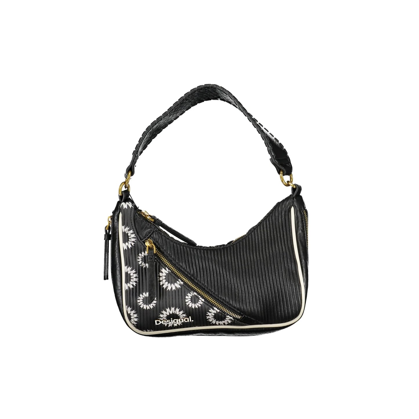 Desigual Borsa a Tracolla Donna Nera Logo Borse Nero - foto prodotto