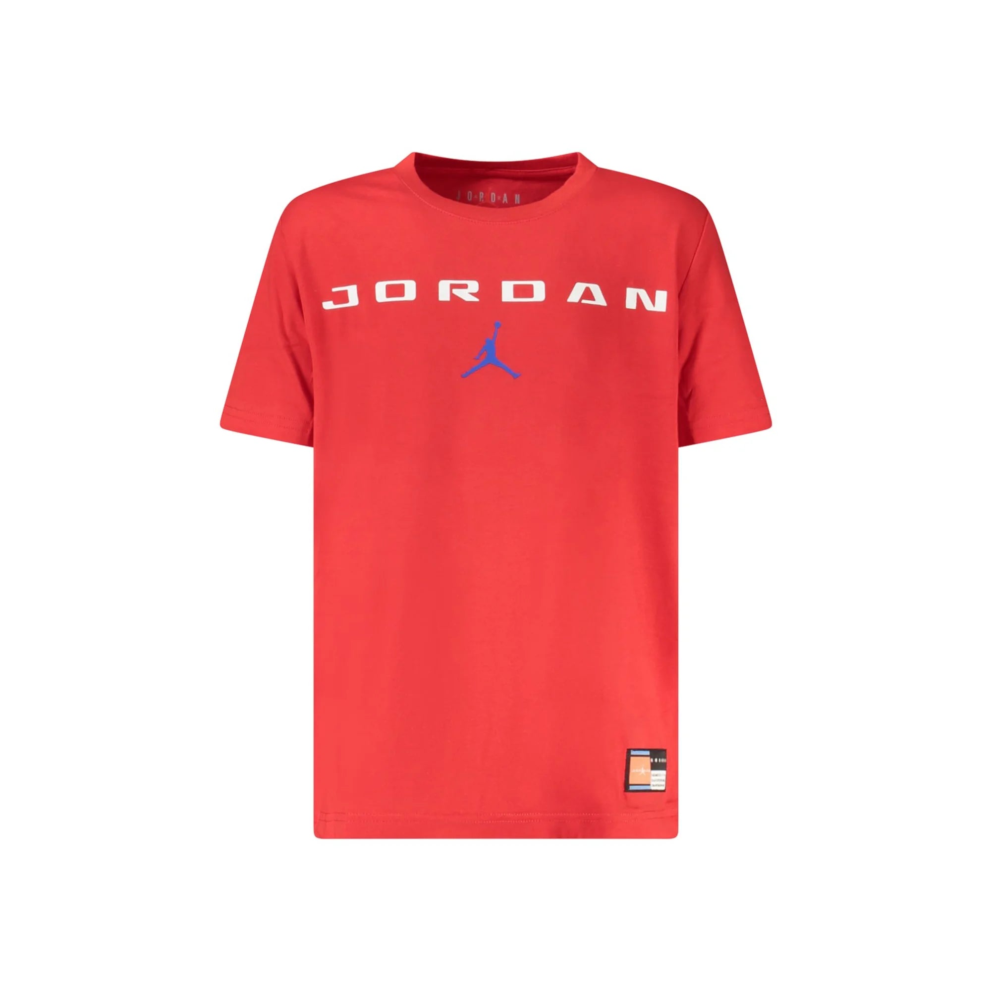 JORDAN T-SHIRT MANICHE CORTE BAMBINO ROSSO