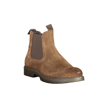 Lumberjack Stivaletti Pelle Uomo Marroni Stampa Logo - vista 2