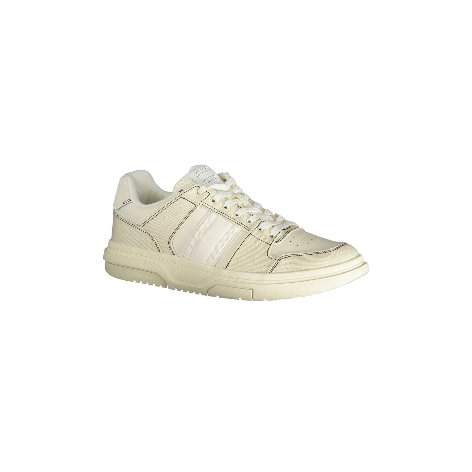 TOMMY HILFIGER Scarpe Sneakers Uomo Bianche con Dettagli a Contrasto bianco - vista 2