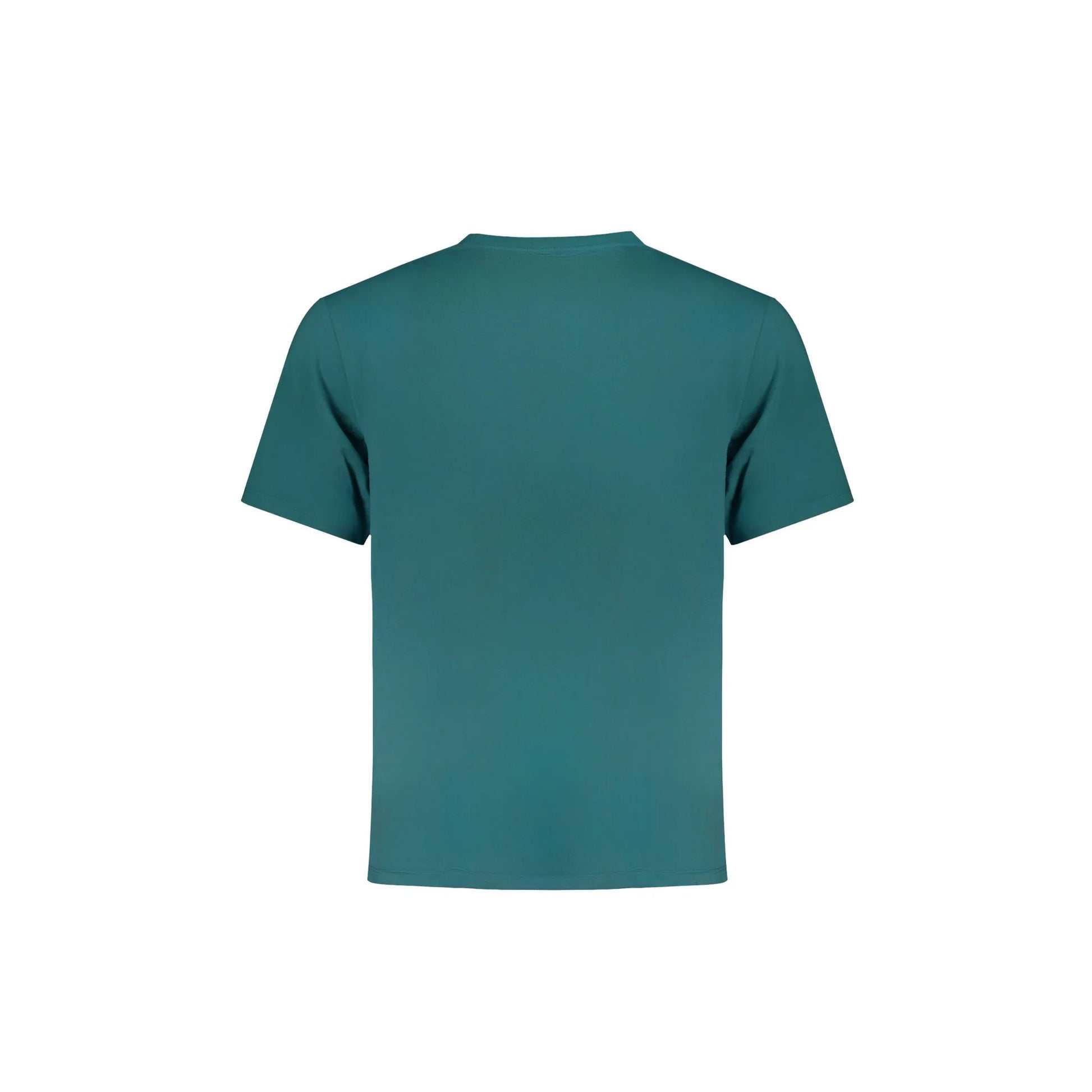Wrangler T-Shirt Maniche Corte Uomo Verde Stampa Logo - vista 2