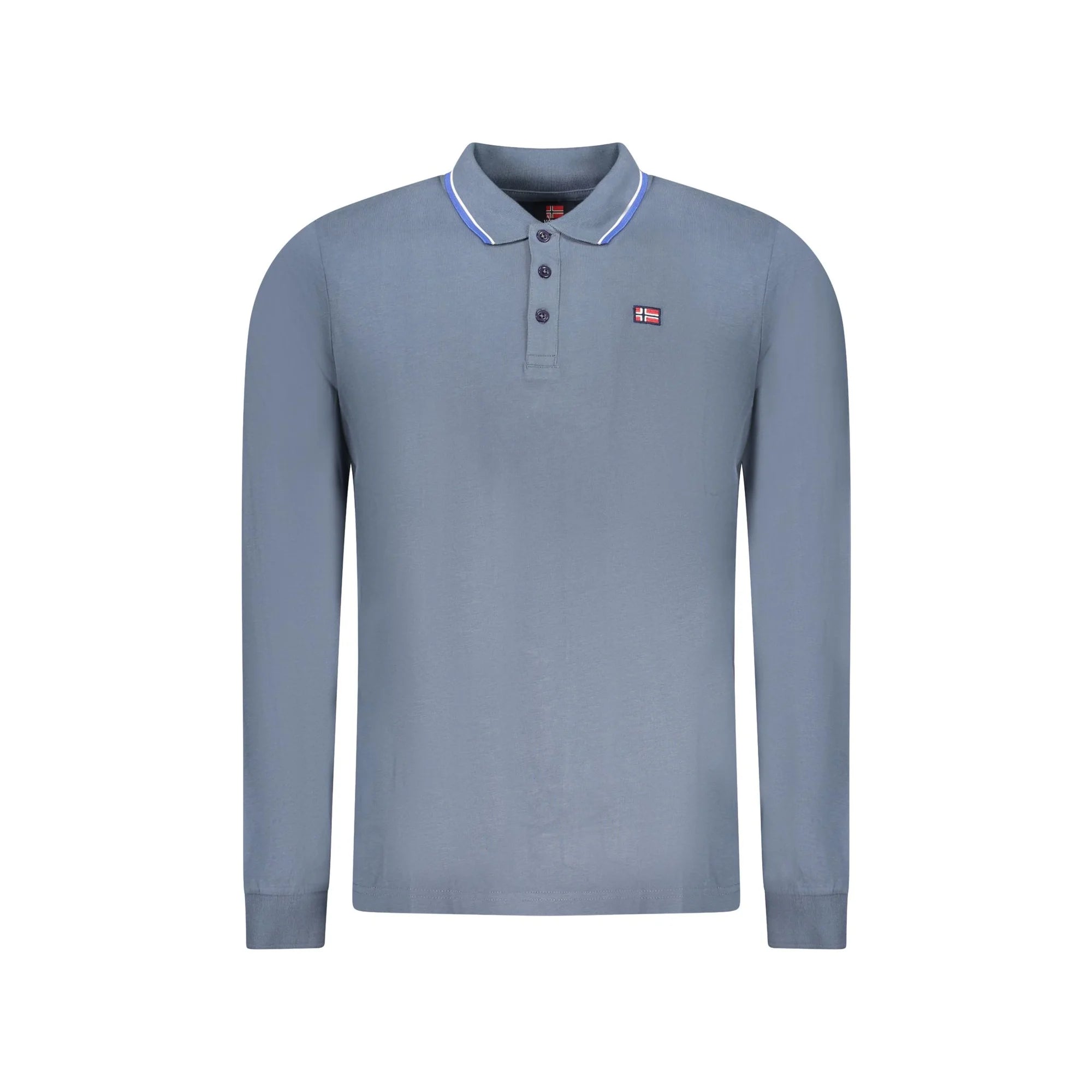 NORWAY 1963 POLO MANICHE LUNGHE UOMO BLU