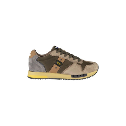 BLAUER Sneakers Uomo Verdi con Lacci e Dettagli a Contrasto Verde - foto prodotto