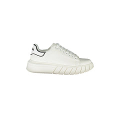 GAELLE PARIS Scarpe Sneakers Donna Bianche con Lacci e Logo