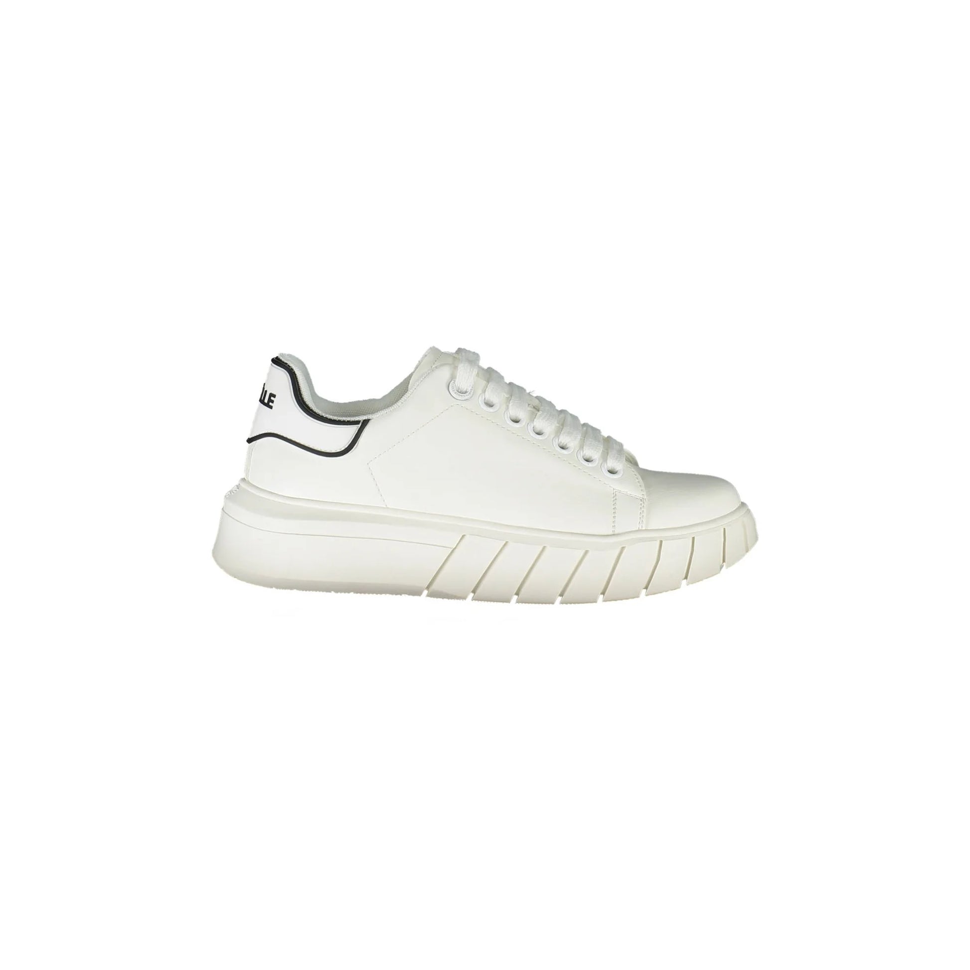 GAELLE PARIS Scarpe Sneakers Donna Bianche con Lacci e Logo Bianco - foto prodotto